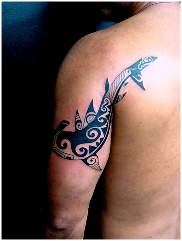 Most popular shark tattoo design, idea 15
