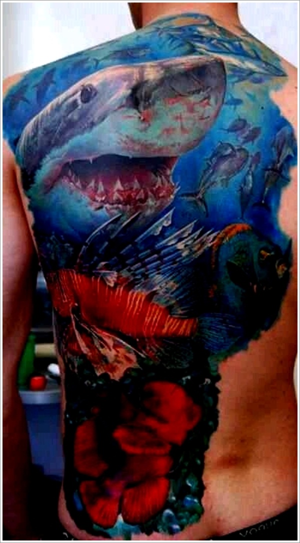 Most popular shark tattoo design, idea 29