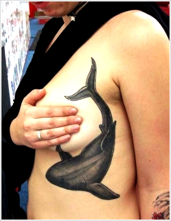 Most popular shark tattoo design, idea 26