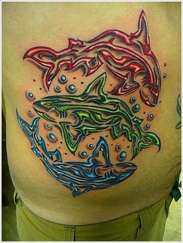 Most popular shark tattoo design, idea 27