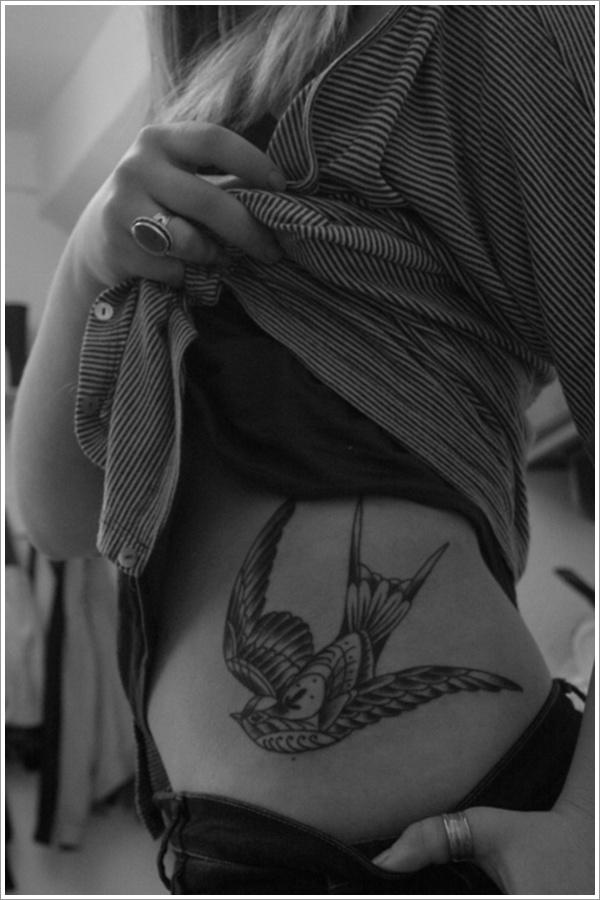 Sweet and meaningful swallow tattoos design, idea 2