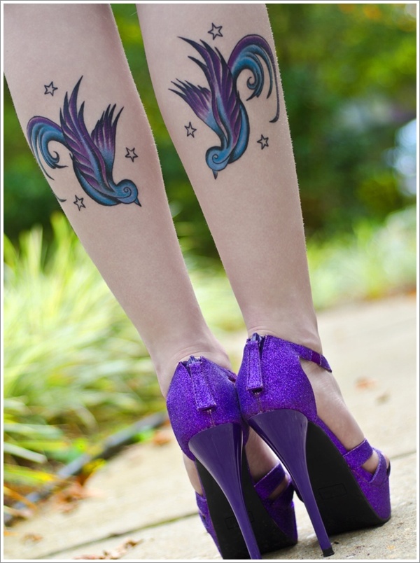 Sweet and meaningful swallow tattoos design, idea 9