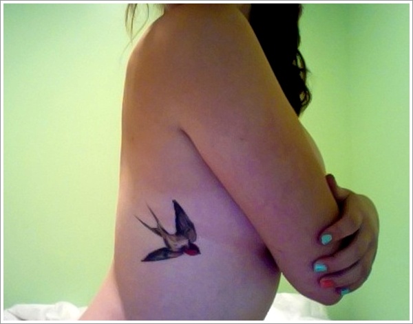 Sweet and meaningful swallow tattoos design, idea 25