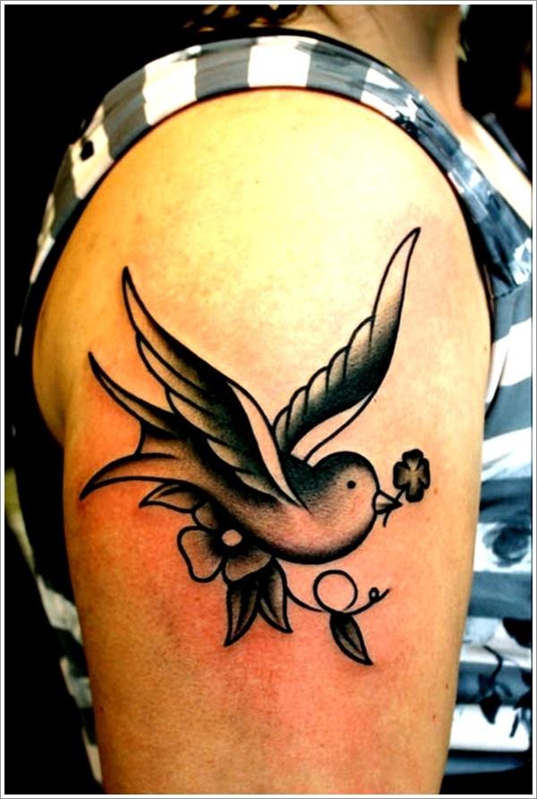 Sweet and meaningful swallow tattoos design, idea 11