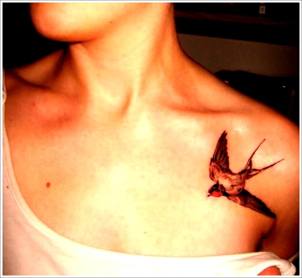 Sweet and meaningful swallow tattoos design, idea 26