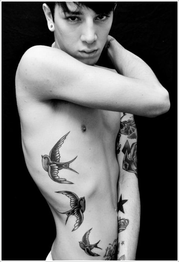 Sweet and meaningful swallow tattoos design, idea 14