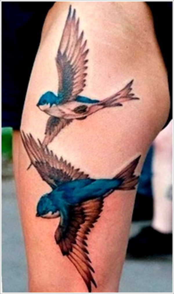 Sweet and meaningful swallow tattoos design, idea 27