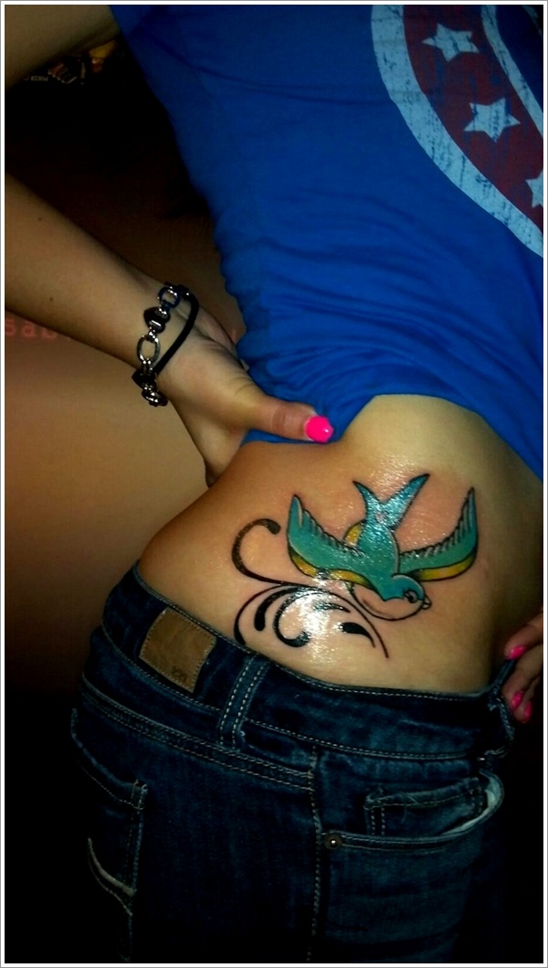 Sweet and meaningful swallow tattoos design, idea 16
