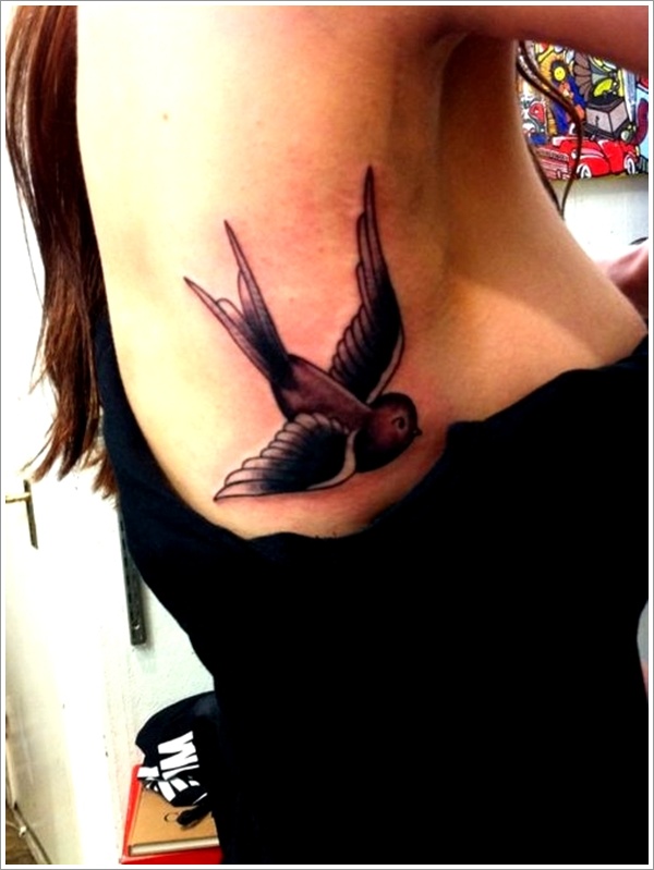 Sweet and meaningful swallow tattoos design, idea 12