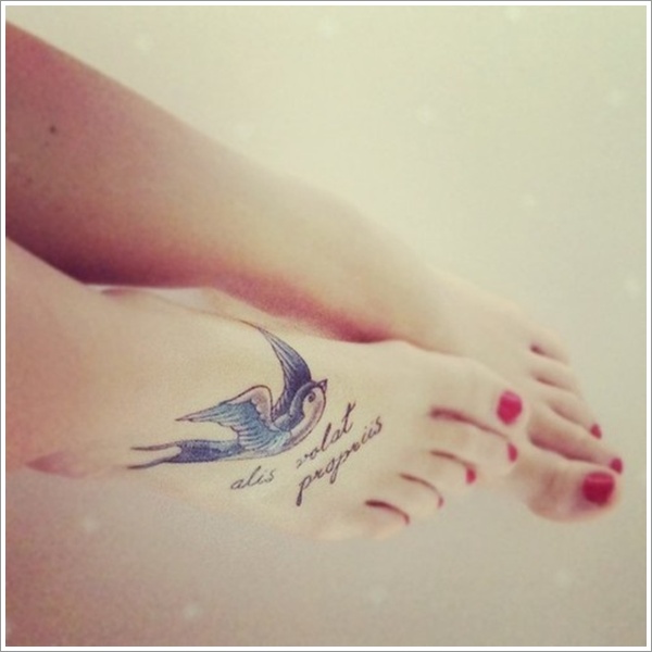 Sweet and meaningful swallow tattoos design, idea 18