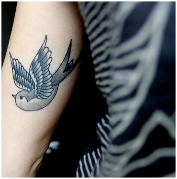 Sweet and meaningful swallow tattoos design, idea 17