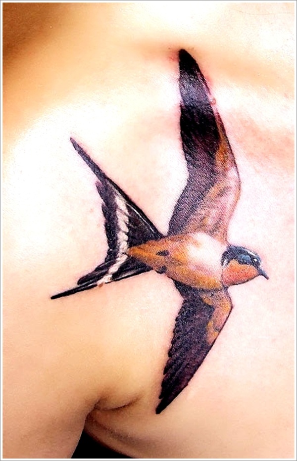 Sweet and meaningful swallow tattoos design, idea 29