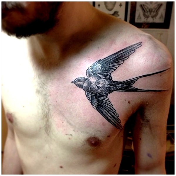 Sweet and meaningful swallow tattoos design, idea 31