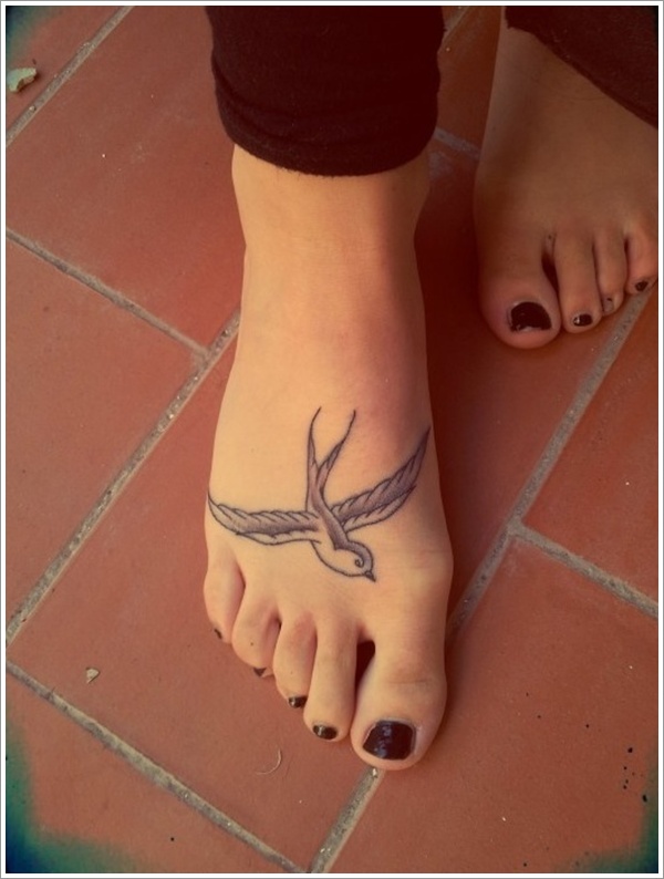 Sweet and meaningful swallow tattoos design, idea 5