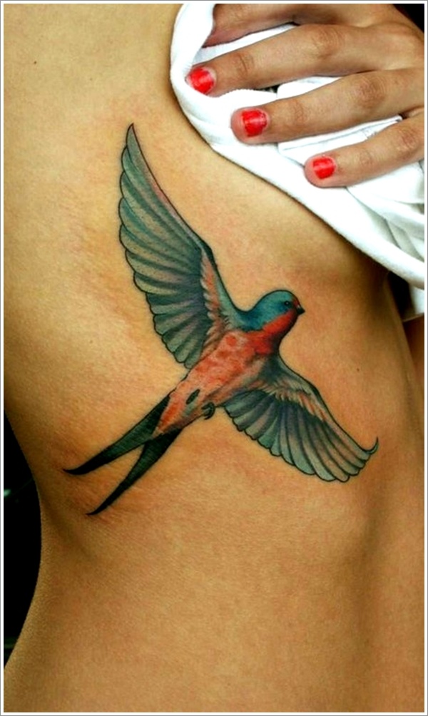 Sweet and meaningful swallow tattoos design, idea 13