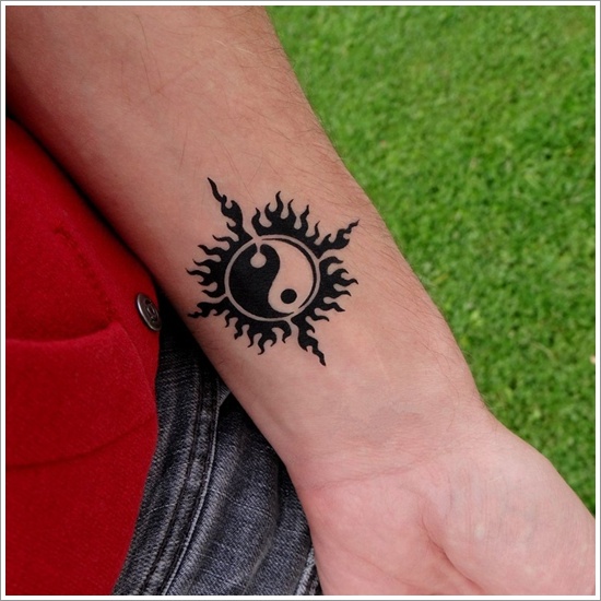 Amazing yin yang tattoo design, idea 24
