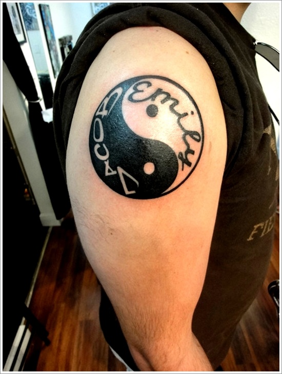 Amazing yin yang tattoo design, idea 35
