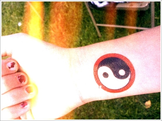 Amazing yin yang tattoo design, idea 16