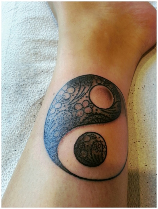 Amazing yin yang tattoo design, idea 8