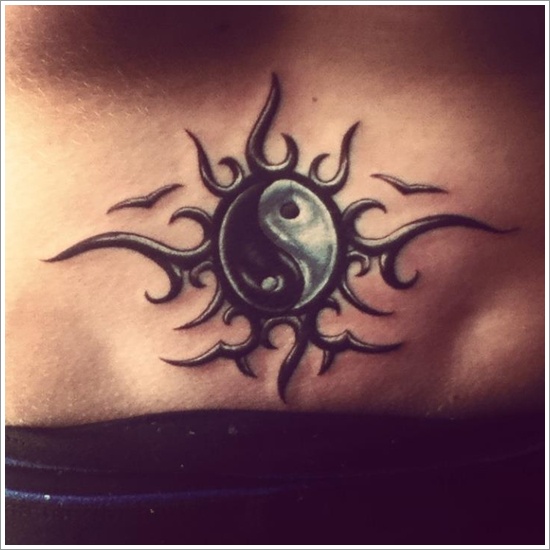 Amazing yin yang tattoo design, idea 27