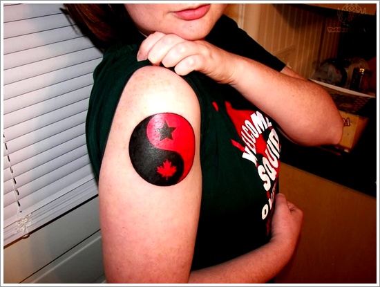 Amazing yin yang tattoo design, idea 26