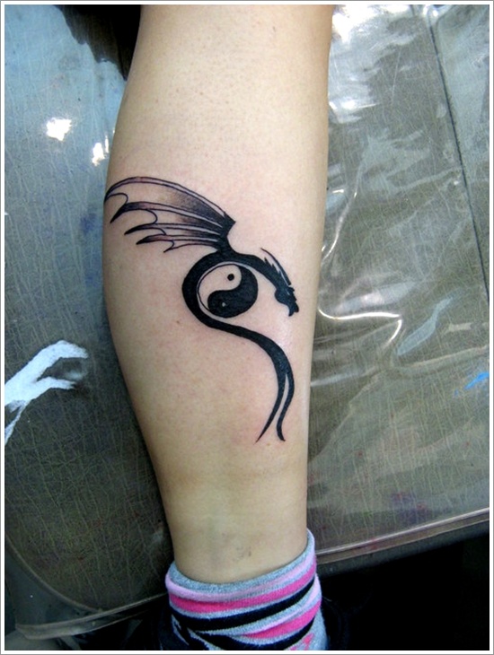 Amazing yin yang tattoo design, idea 15