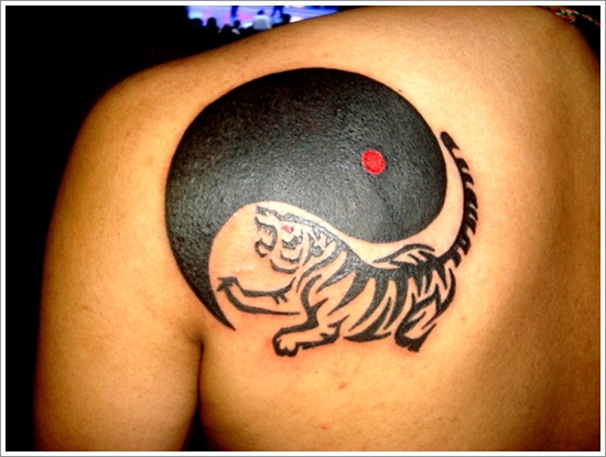 Amazing yin yang tattoo design, idea 31