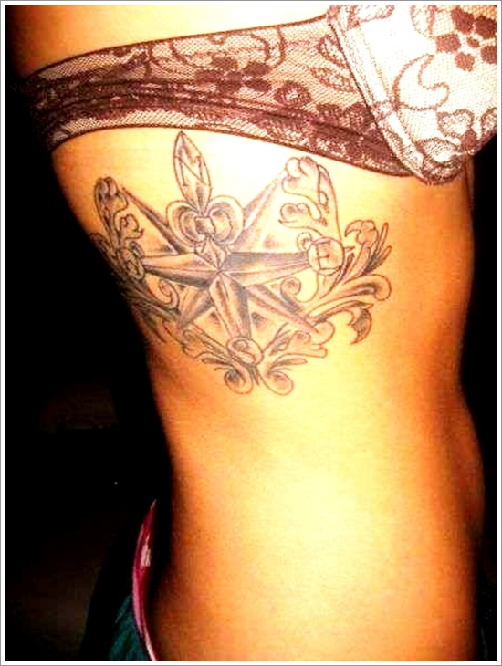 Amazing compass tattoo design, idea 26
