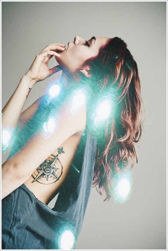 Amazing compass tattoo design, idea 18