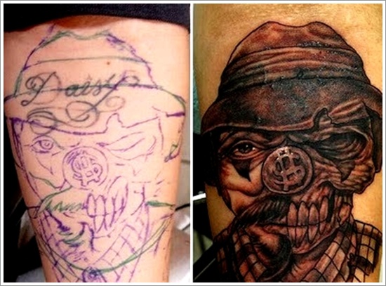 Disguising a poorly made tattoo design, idea 7