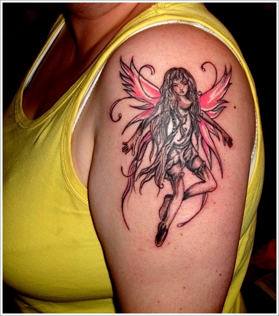 Hot and sexy fairy tattoo designs for women and design, idea 19