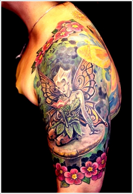 Hot and sexy fairy tattoo designs for women and design, idea 18