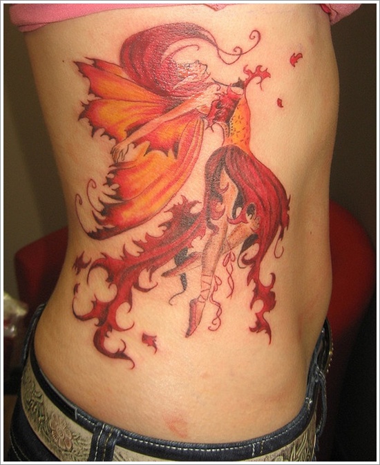 Hot and sexy fairy tattoo designs for women and design, idea 14