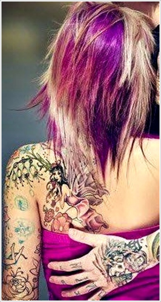 Hot and sexy fairy tattoo designs for women and design, idea 30