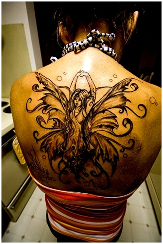 Hot and sexy fairy tattoo designs for women and design, idea 35