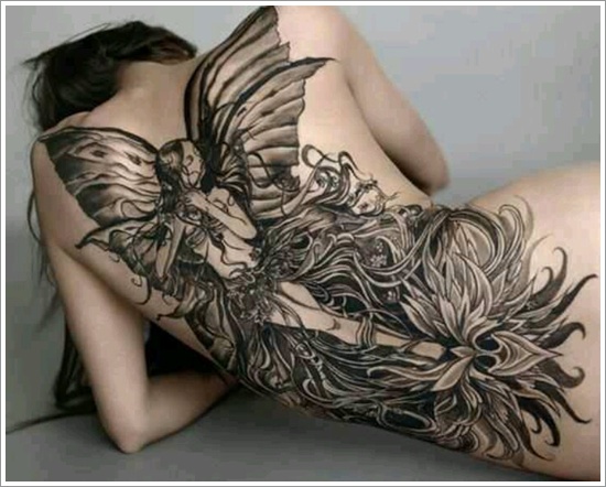 Hot and sexy fairy tattoo designs for women and design, idea 3
