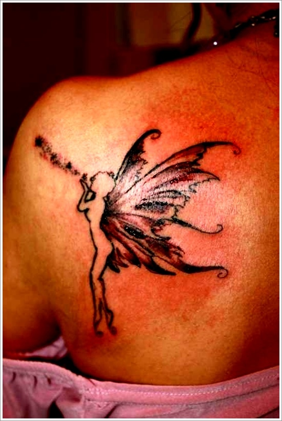 Hot and sexy fairy tattoo designs for women and design, idea 37