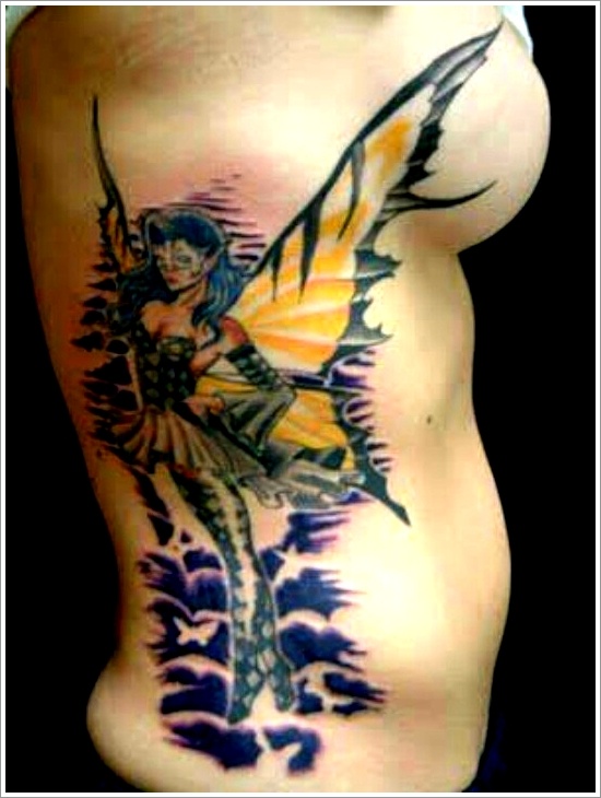 Hot and sexy fairy tattoo designs for women and design, idea 40