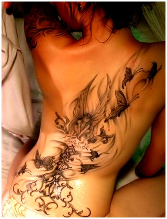 Hot and sexy fairy tattoo designs for women and design, idea 8