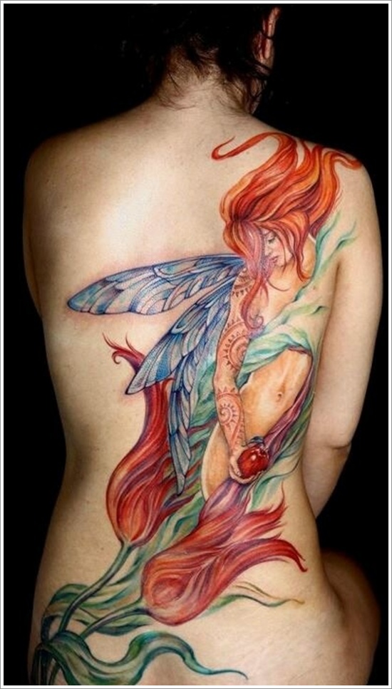 Hot and sexy fairy tattoo designs for women and design, idea 16