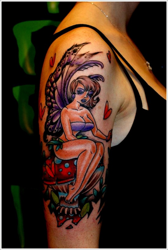Hot and sexy fairy tattoo designs for women and design, idea 2