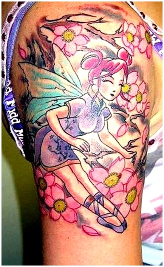 Hot and sexy fairy tattoo designs for women and design, idea 25