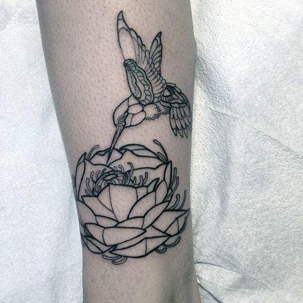 Stunning hummingbird tattoo design, idea 82