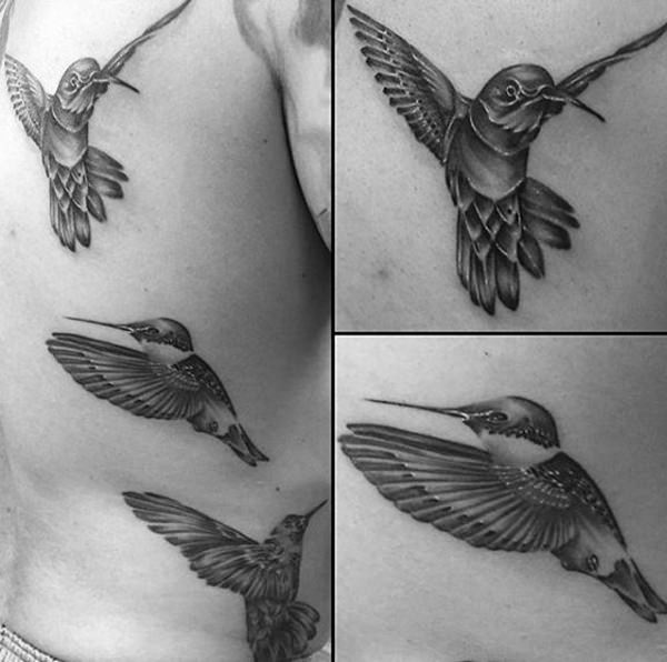 Stunning hummingbird tattoo design, idea 85