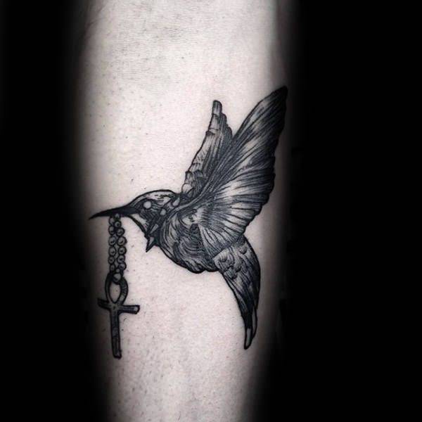 Stunning hummingbird tattoo design, idea 87