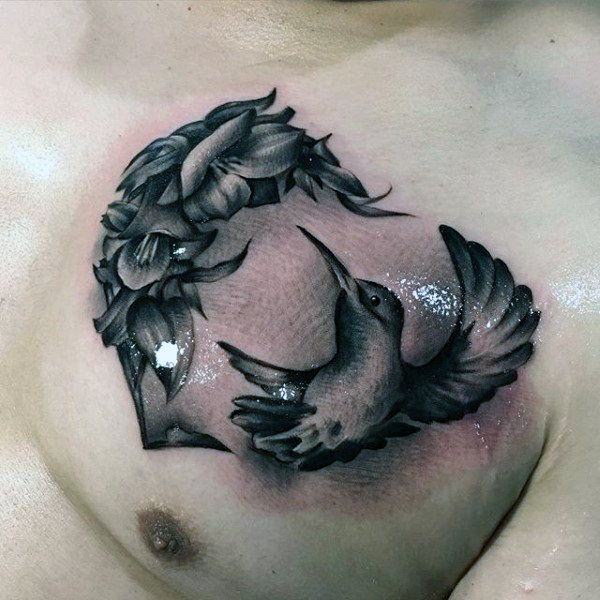 Stunning hummingbird tattoo design, idea 88