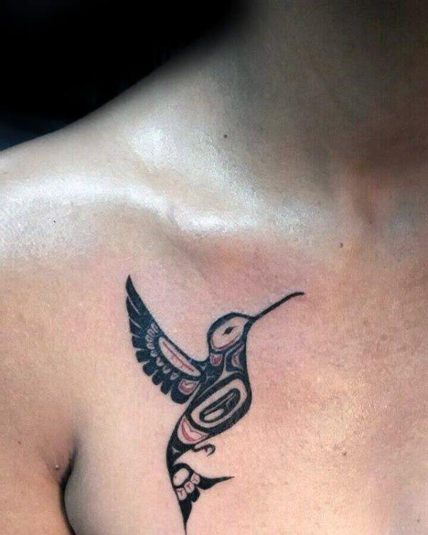 Stunning hummingbird tattoo design, idea 90