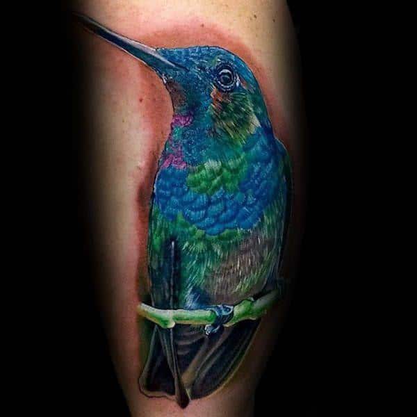 Stunning hummingbird tattoo design, idea 92