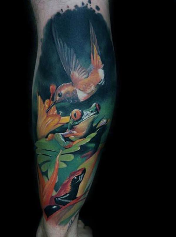 Stunning hummingbird tattoo design, idea 100