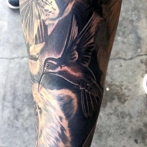 Stunning hummingbird tattoo design, idea 78